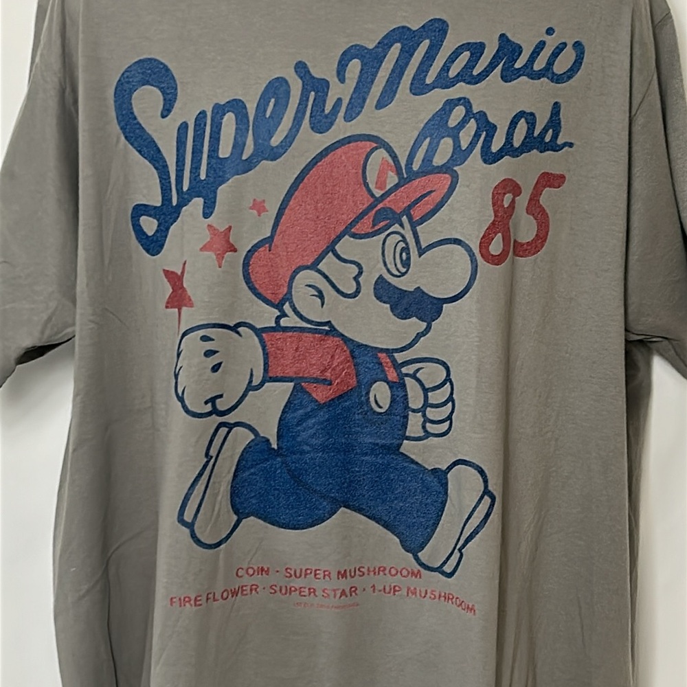 Super Mario Brothers Graphic T-Shirt Men’s 2X New No Tags Short Sleeve Shirt